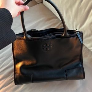 Tory Burch Ella Canvas Leather Tote